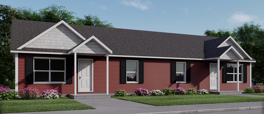 Suntree II Duplex - Carriage Custom Homes - Modular Homes - Suntree II Duplex, carriage custom homes