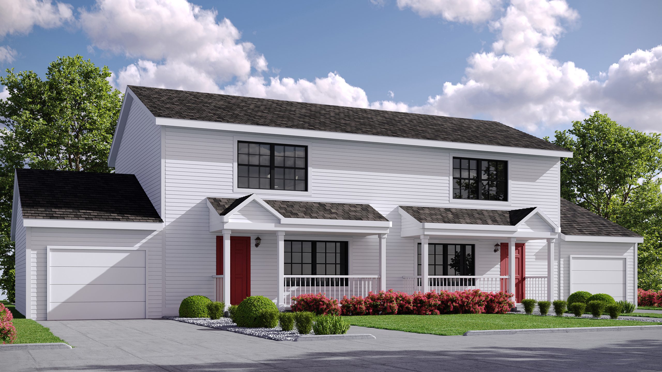 Townhome Duplex - Carriage Custom Homes - Modular Homes - townhome duplex, carriage custom homes